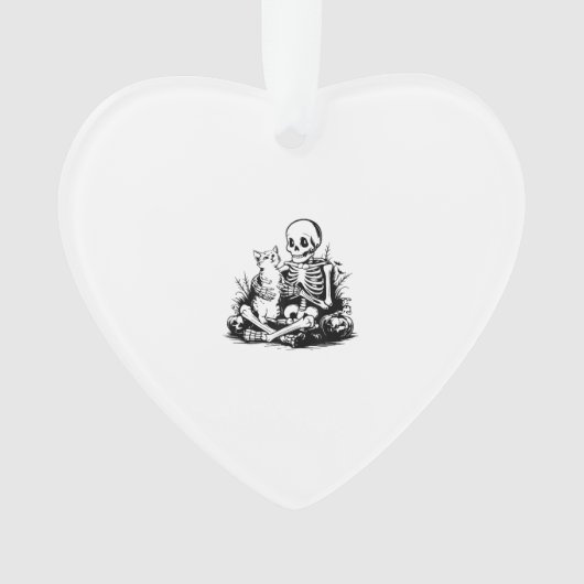 Funny Skeleton Cat Skull Kitty Cute Cat Goth Hallo (devant)