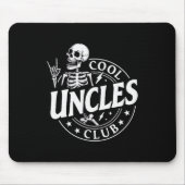 Funny Skeleton Cool Uncles Club New Uncle Men Muismat (Voorkant)