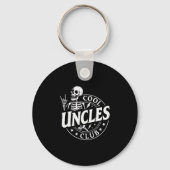 Funny Skeleton Cool Uncles Club New Uncle Men Sleutelhanger (Voorkant)
