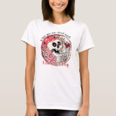 Funny Skeleton Dead in Valentijnsdag T-shirt (Voorkant)