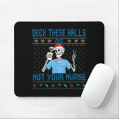Funny Skeleton Deck The Halls And Not Your Nurse U Muismat (Met muis)