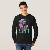 Funny Skeleton Drinking Coffee Caffeine   Coffee B T-shirt (Voorkant volledig)