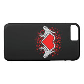 Funny Skeleton Hand Heart Valentijnsdag Case-Mate iPhone Case (Achterkant (Horizontaal))