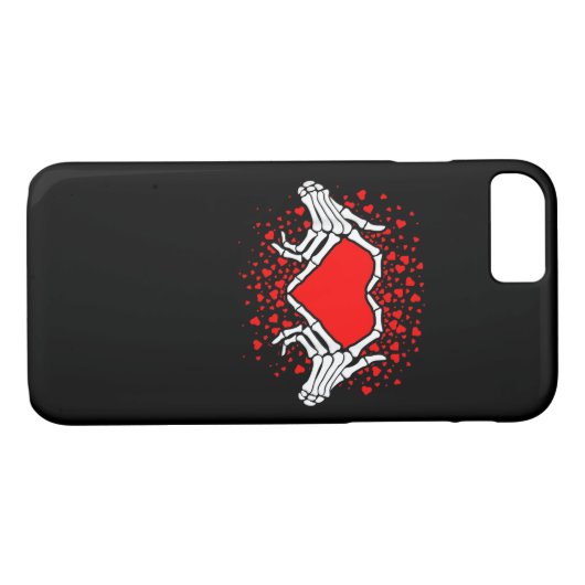 Funny Skeleton Hand Heart Valentijnsdag Case-Mate iPhone Case (Achterkant (Horizontaal))
