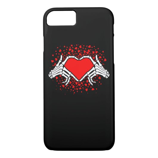 Funny Skeleton Hand Heart Valentijnsdag Case-Mate iPhone Case (Achterkant)