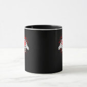 Funny Skeleton Hand Heart Valentijnsdag Mok (Midden)