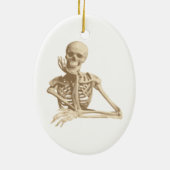 Funny Skeleton Keramisch Ornament (Achterkant)