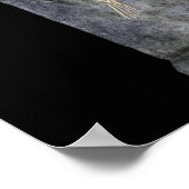 Funny Skeleton op Tombstone Halloween Poster (Hoek)