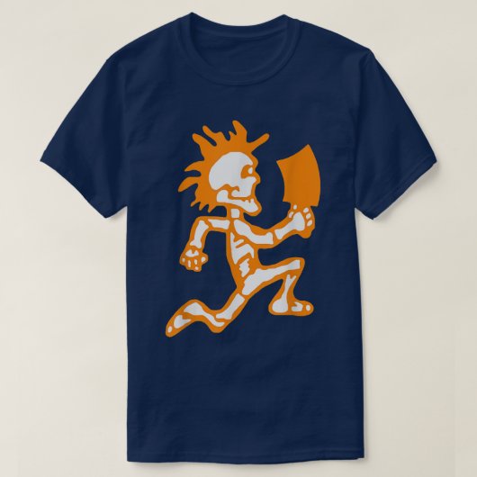 Funny Skeleton Psychopathique T-shirt (Design devant)