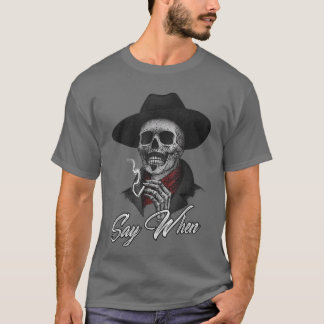 Funny Skeleton Smoking T-shirt