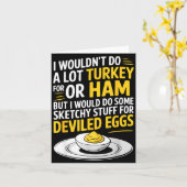 Funny Sketchy Stuff For Deviled Eggs Saying Food H Kaart (Gele Bloem)