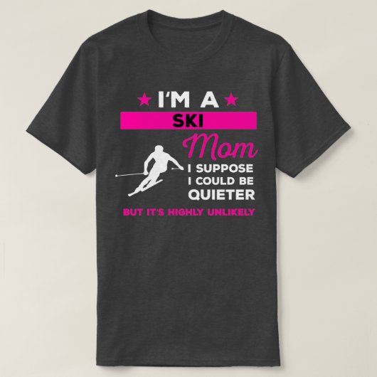 Funny Ski Ma Gift T-shirt (Design voorkant)