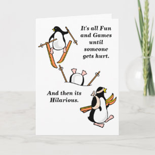 Funny  Skiing Gone Wrong Kaart