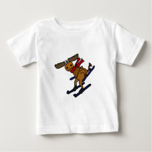 Funny Skiing Moose