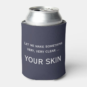 Funny skincare estheticiste dermatoloog cozie blikjeskoeler