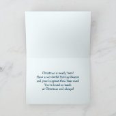 Funny Sking Kinder kerstmis Feestdagen Kaart (Binnen)