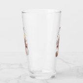 Funny skipping mudskipper fish cartoon glas (Links)