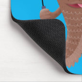 Funny skipping mudskipper fish cartoon muismat (Hoek)