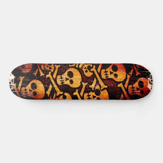Funny Skull Skateboard (Horizontaal)