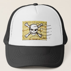 Funny Skull Stamp 2 Trucker Pet