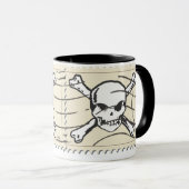 Funny Skull Stamp 5 Mok (Voorkant rechts)