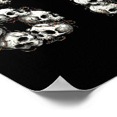 Funny Skulls 6 7 Meme Six Seven Love Halloween Poster (Hoek)