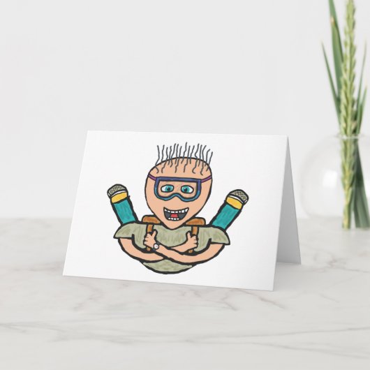 Funny Skydiving Kaart (Voorkant)