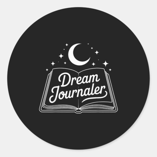 Funny Sleep Hygiene Dream Journaling Status Symbol Ronde Sticker (Voorkant)