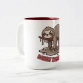 Funny Sleeping Sloth Melting Coffee Mug (Devant gauche)