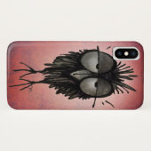 Funny Sleepy Owl op Roze Case-Mate iPhone Case (Achterkant (horizontaal))