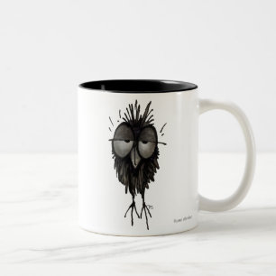 Funny Sleepy Owl Tweekleurige Koffiemok