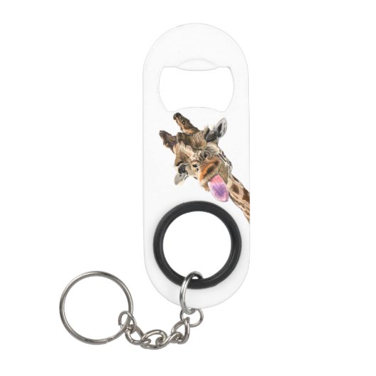 Funny Sleutelhanger Bottle Opener met Speelse Gira Mini Flessenopener (Voorkant)