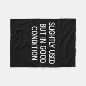 Funny, Slightly Used But In Good Condition, Sarcas Fleece Deken (Voorkant (Horizontaal))