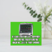 Funny slogan briefkaart (Staand voorkant)