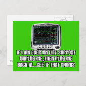 Funny slogan briefkaart (Voorkant / Achterkant)