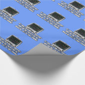 Funny slogan cadeaupapier (Hoek)