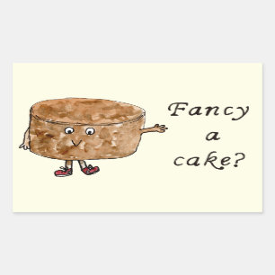Funny Slogan Fancy een Humor Rechthoekige Sticker