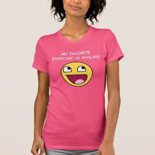 Funny Slogan met GEWELDIGE FACE T-shirt