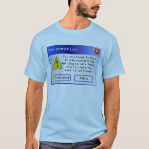 Funny slogan t shirt, grappig aangepast computerbe t-shirt