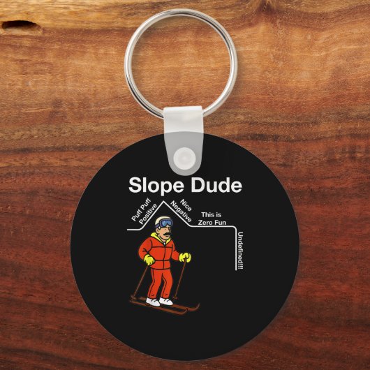 Funny Slope Dude Algebra Geometry Middle School Ma Sleutelhanger (Voorkant)