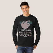 Funny Sloth Animal Sloth Sloth T-shirt (Voorkant volledig)