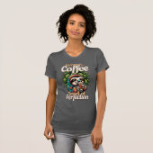 Funny Sloth Coffee Drinker T-Shirt (Devant entier)