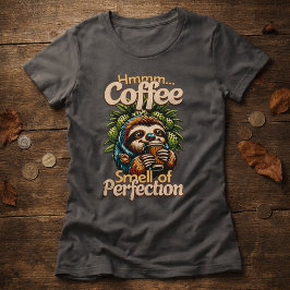 Funny Sloth Coffee Drinker T-Shirt