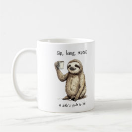 Funny Sloth Coffee Mok