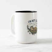 Funny Sloth Coffee Mug | Energy Saving Mode Sloth (Devant gauche)