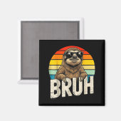 Funny Sloth Graphic Meme Lover Bruh Sloth Lovers  Magneet (Voorkant / Achterkant)