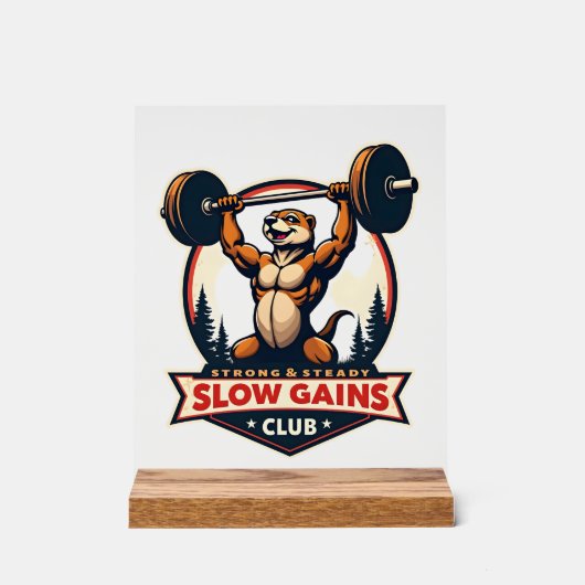 Funny Sloth Gym Shirt Vintage Strong and Slow Desi (Recto)