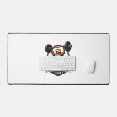 Funny Sloth Gym Shirt Vintage Strong and Slow Desi (Clavier et souris)