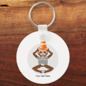 Funny Sloth is een unicorn Sleutelhanger (Voorkant)