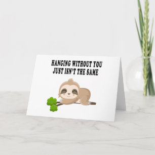 Funny Sloth Kaart